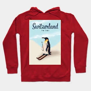 Switzerland Penguin to ski Hoodie